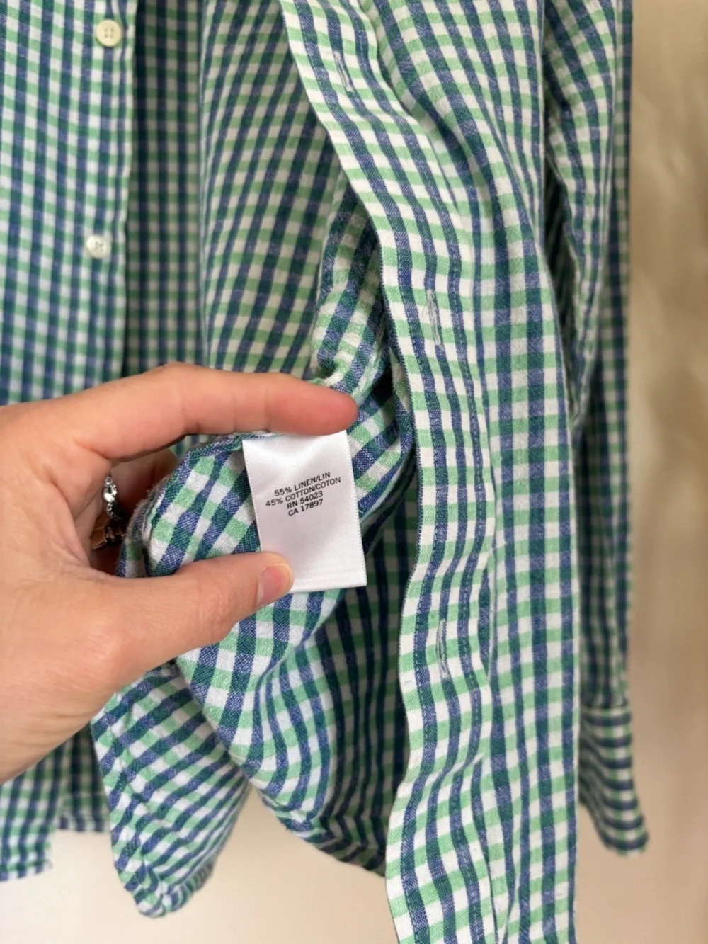 Banana Republic Linen Cotton Button Down